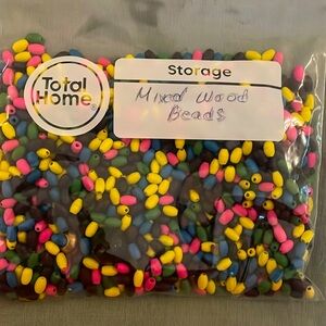 100s of colorful wooden beads